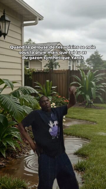 😅 Quand la pelouse du voisin se noie sous la pluie…
…et que chez vous, ça reste propre, drainant, et prêt à vivre. 🌧️🌿
Le genre de moment où on regarde par la fenêtre avec un petit sourire.

💬 Vous aussi vous avez déjà eu le “jardin piscine” malgré vous ?
———————
YARDS Gazon synthétique
L’élégance au service de votre jardin

#YardsGazonSynthetique #GazonSynthetique #JardinDrainant #SansBoue #AmenagementExterieur