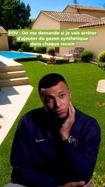😅 POV : S’ARRÊTER C’EST SE DONNER UNE LIMITE
Kyky a dit de ne pas s’arrêter… donc on a continué. 🇫🇷😎

Résultat : tous les recoins du jardin finissent en gazon synthétique @yardsgazonsynthetique 🌿

Allez les Bleus !

👉 Découvrez nos modèles sur yards.fr (lien en bio)

———————
YARDS Gazon synthétique
L’élégance au service de votre jardin

#AllezLesBleus #Mbappé #TeamFrance #Humour #Yards