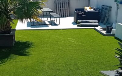 Installation gazon synthétique – Tavel, Gard