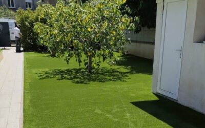 Installation pelouse artificielle – Les Angles, Gard